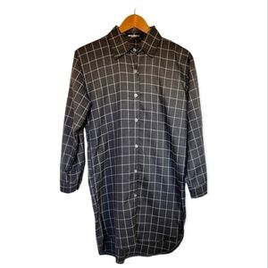 PAPER Plane London Long Button Down | size SMALL